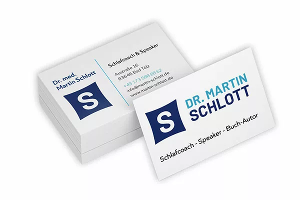 Visitenkarten Design - Coach Dr. Schlott