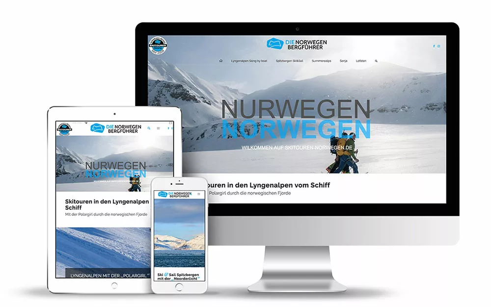 Webseitengestaltung für die Bergführer Norwegen